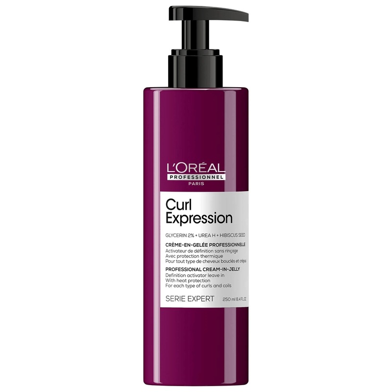 Curl Expression Defining Leave-In Jelly by L’Oral – Curl Enhancing, Frizz Control & Heat Protectant for 3B-4C Hair