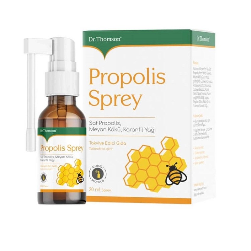 Dr. Thomson Propolis Spray Supplement – Natural Immune Support, Gluten-Free & Alcohol-Free – 0.68 fl oz