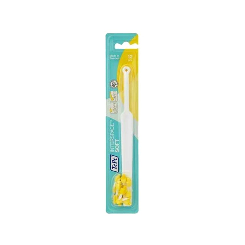 Tepe Interspace Soft Interdental Toothbrush – Gentle on Gums, Effective for Tight Spaces – White