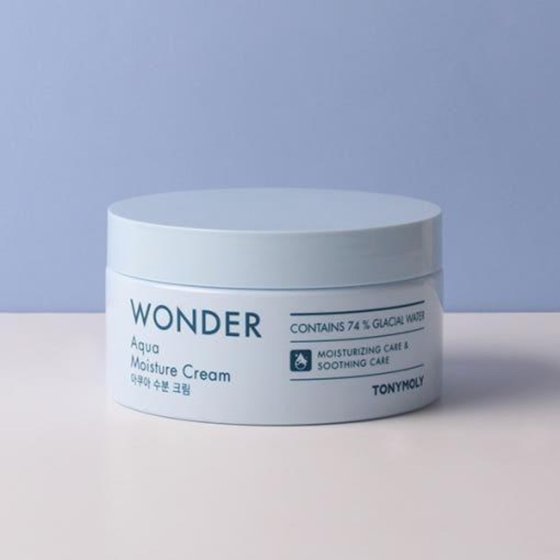TONYMOLY Wonder Aqua Moisture Cream  300ml | Ultra-Hydrating Water Gel for Soothing & Barrier Repair