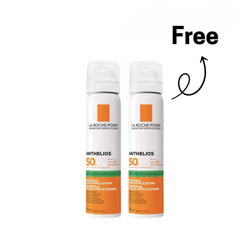 Buy 1 Get 1 La Roche-Posay Anthelios Invisible Sunscreen Face Spray SPF50+ 75 ml