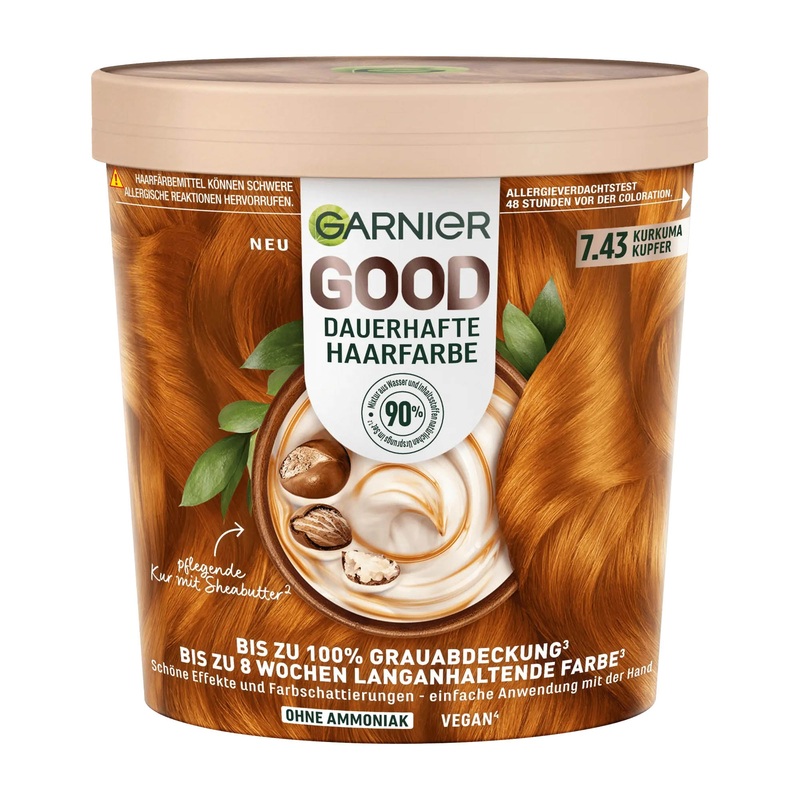 Garnier GOOD 7.43 Turmeric Copper permanent hair color