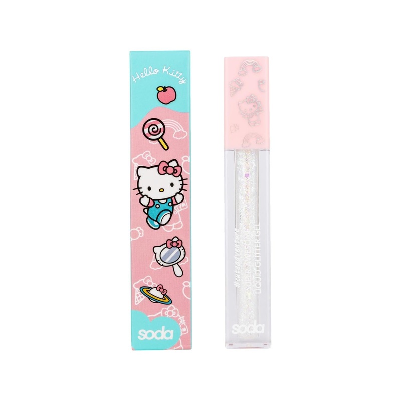 Soda Hello Kitty Super Awesome Glitter Gel 002 – 5ml Kawaii Cosmetic Glitter for Nail & Body Art