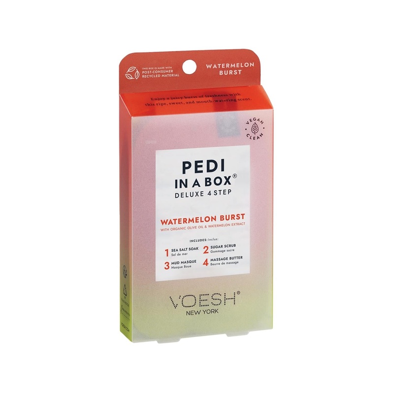 Voesh New York Deluxe Pedicure Kit – 4-Step At-Home Pedicure Set for Salon-Quality Foot Care
