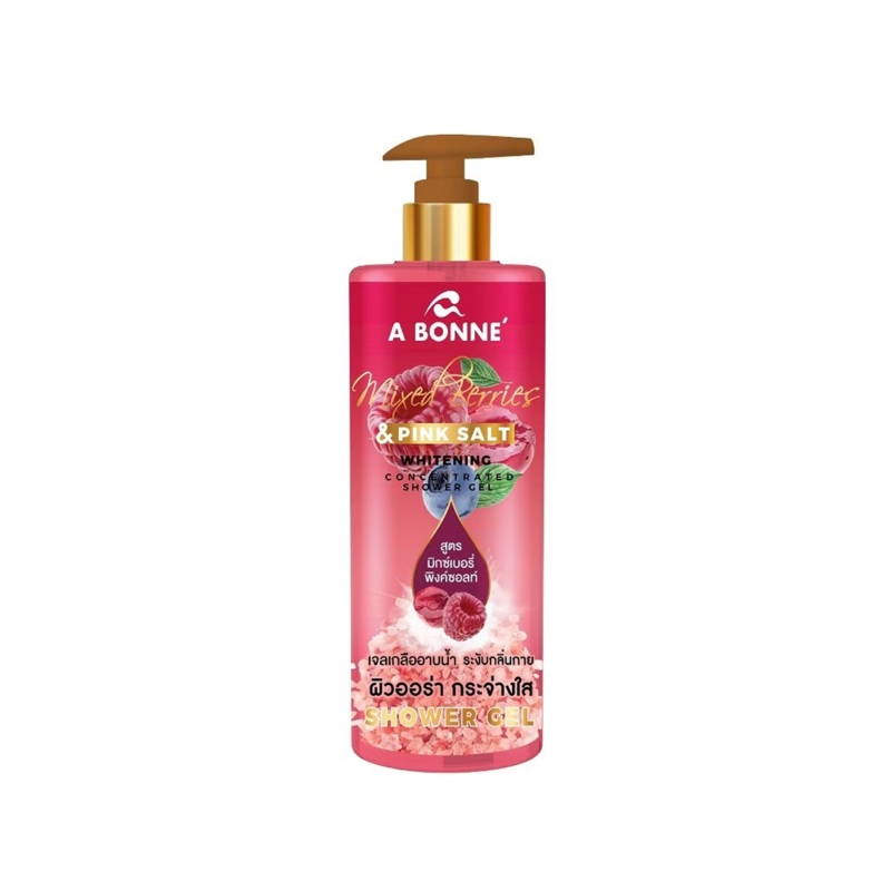 A’Bonne Mixed Berries & Pink Salt Whitening Shower Gel – 450ml