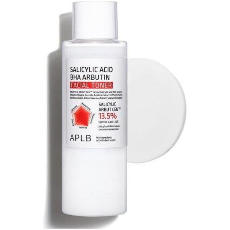 APLB Salicylic Acid BHA Arbutin Facial Toner  200ml | Exfoliating & Brightening Toner for Clearer Skin