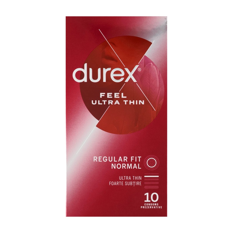 durex Feel Ultra Thin regular fit condoms 10 Count