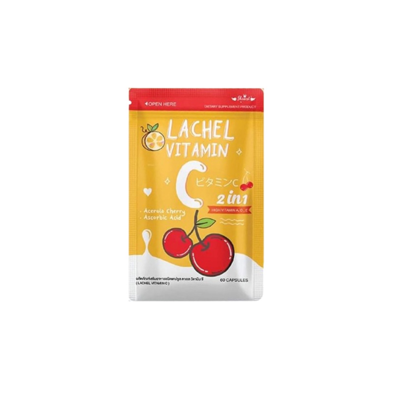 Lachel Vitamin C 2 In 1 Aerola Cherry 60 Capsules