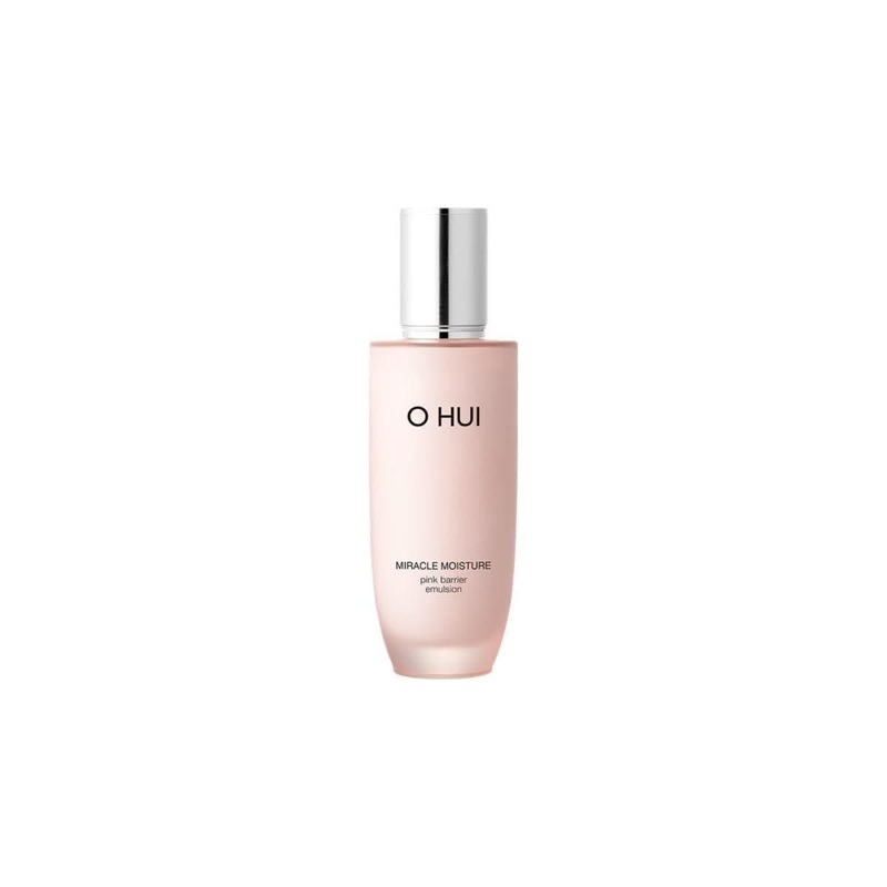 O H UI Miracle Moisture Pink Barrier Emulsion  130ml | Strengthen & Hydrate with Chiffon Ceramide