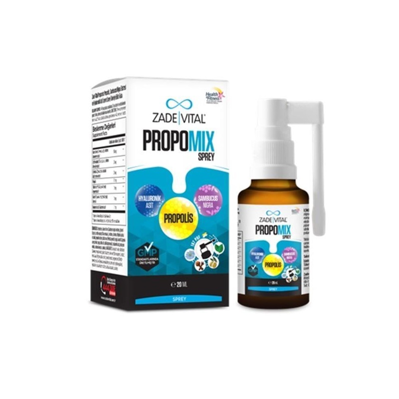 Zade Vital Propomix Oral Spray 20ml – Natural Oral Care with Propolis, Sambucus Nigra & Hyaluronic Acid
