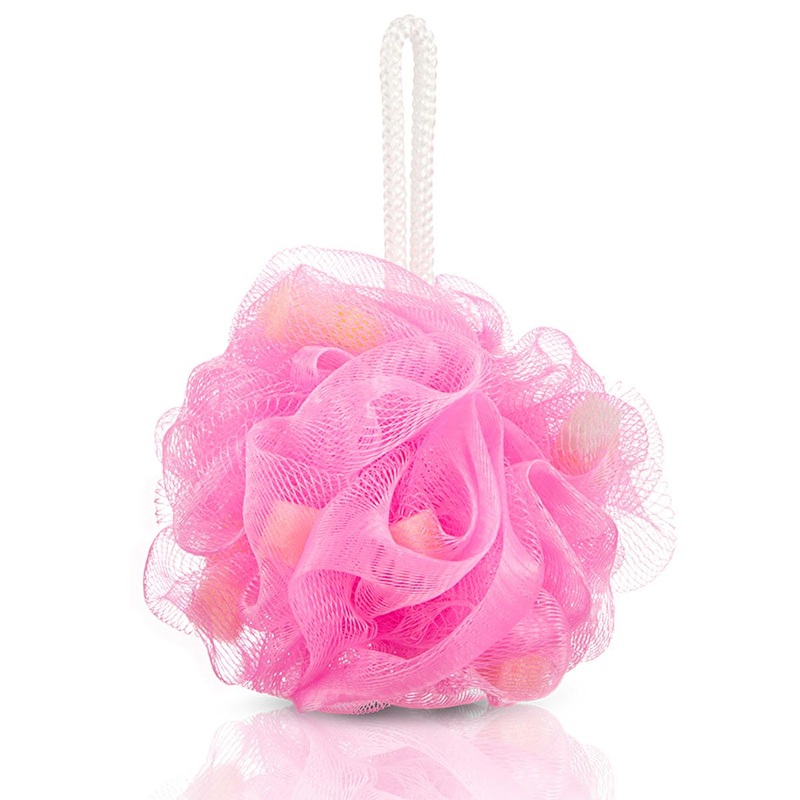 Eklips Bath Sponge: Exfoliating Shower Loofah for Gentle Cleansing & Hygienic Use, Colorful Sponge-Filled Design
