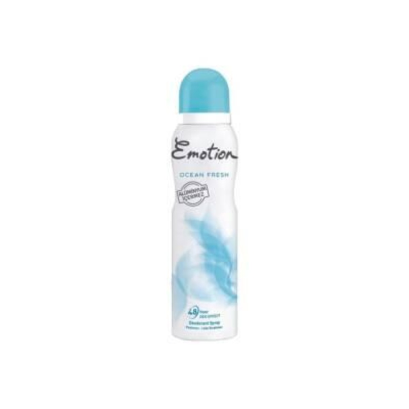 Emotion Ocean Fresh Women’s Deodorant Spray – Aluminum-Free, Long-Lasting Freshness, 5.07 fl oz