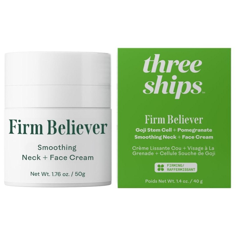 Three Ships Firm Believer Smoothing Neck + Face Cream  40ml | Lifts, Firms & Brightens 1.4 oz