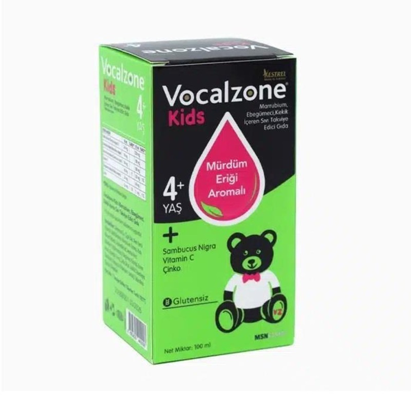 Vocalzone Kids Syrup – Natural Immune Support for Children – Gluten-Free Dietary Supplement