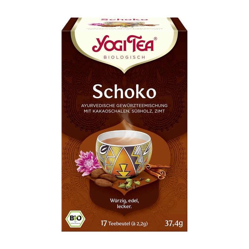 YOGI TEA Choco spiced tea, 17 Count