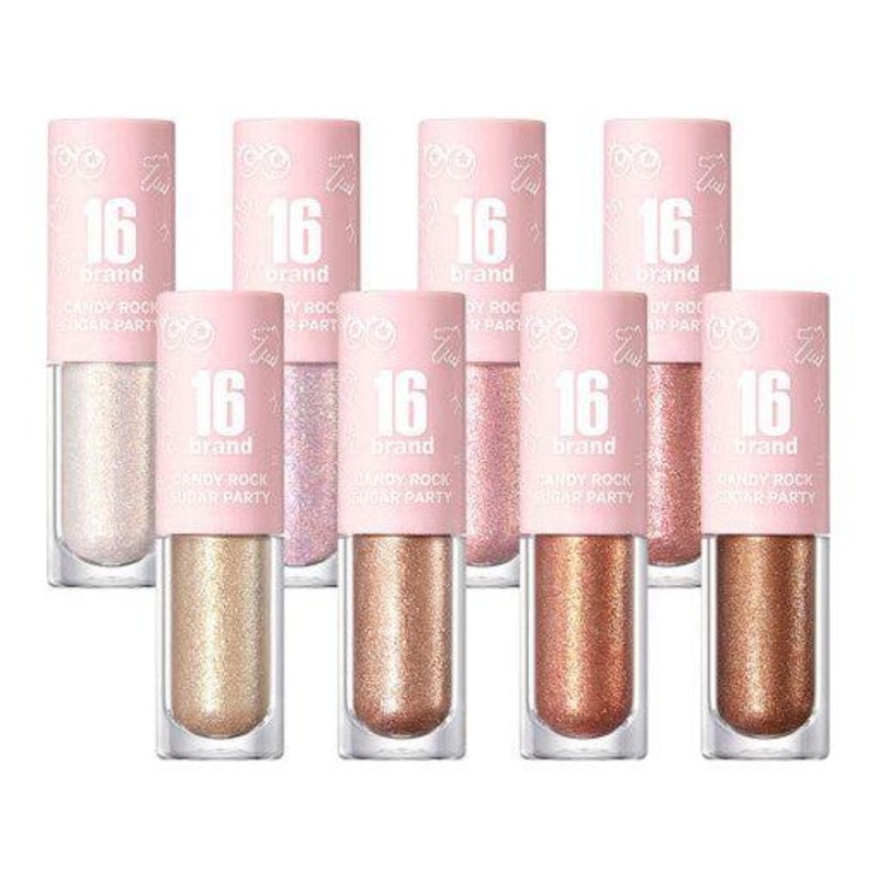 16BRAND Candy Rock Sugar Party  Dazzling Eye Glitter for a Sparkling Look (8 Shades) #Candy Sugar