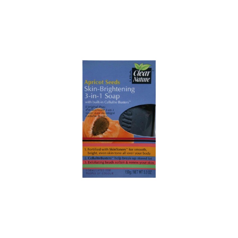 Clear Nature Skin Brightening 3 In 1 Soap Apricot Seeds
