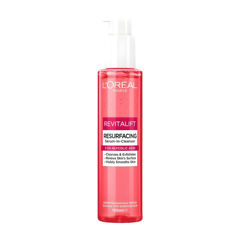 Loreal Paris Revitalift resurfacing glycolic acid serum-in-cleanser, 150 mL