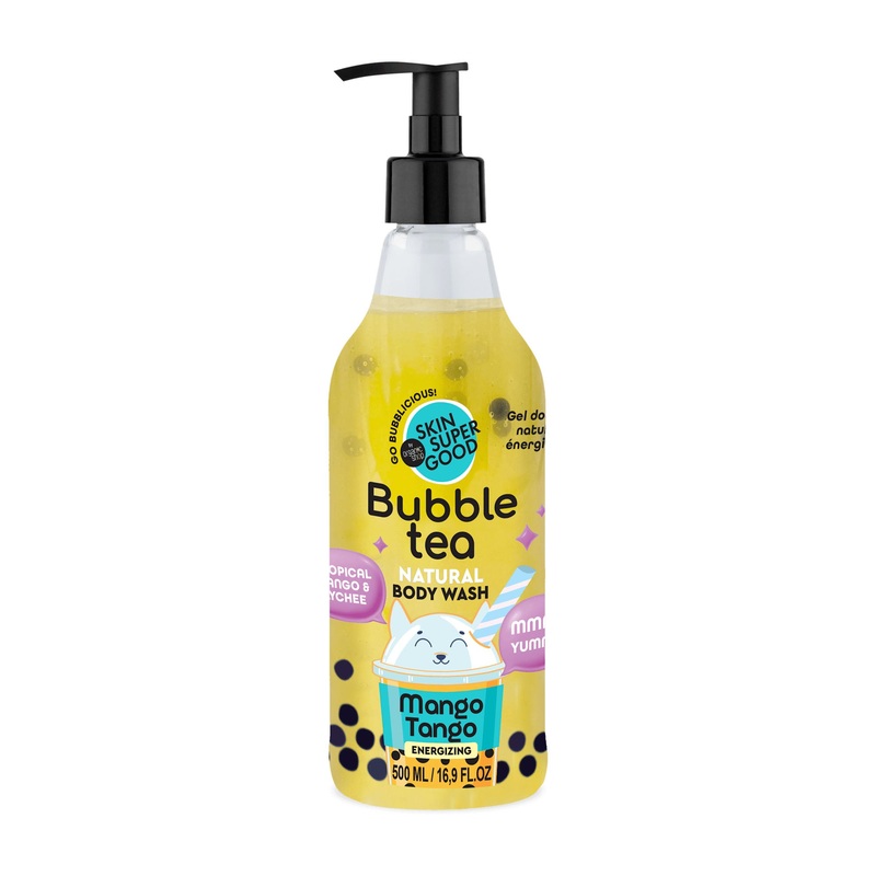 Skin Super Good Bubble Tea Mango Tango energizing body wash, 500 mL