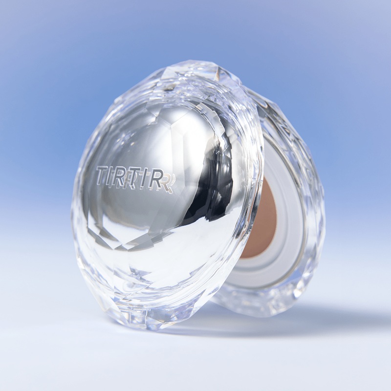 TIRTIR Mask Fit Crystal Mesh Cushion SPF50+ PA++++  15g | 15 Radiant Shades for Buildable Glow & Dewy Perfection 13N Fair Ivory