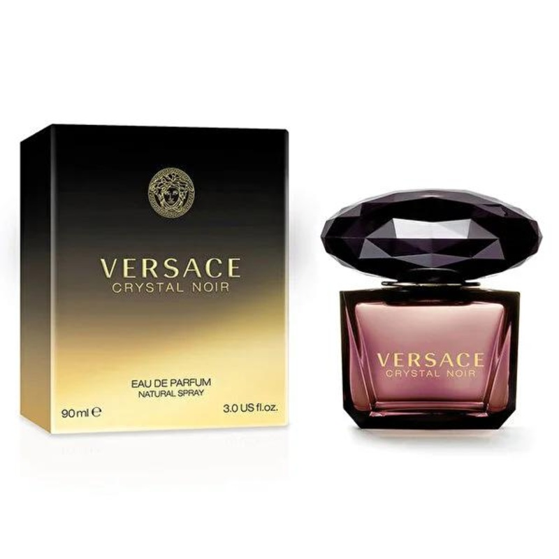 Versace Crystal Noir Women’s Perfume: Sensual Floral Oriental Fragrance, EDP 90ml – Luxury Evening Scent