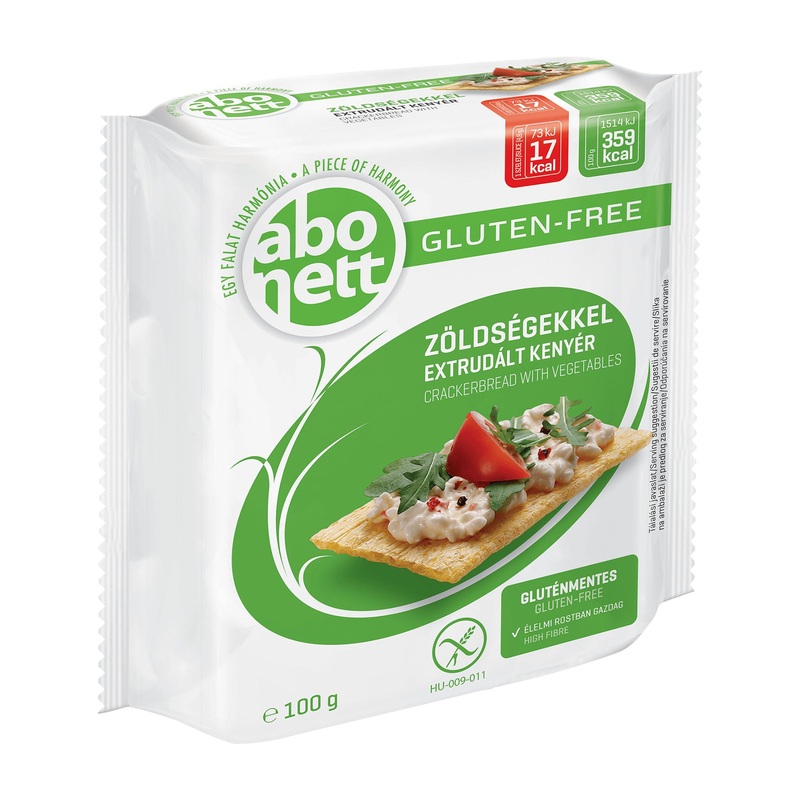 Abonett Crackerbread with vegetables gluten-free, 100 g