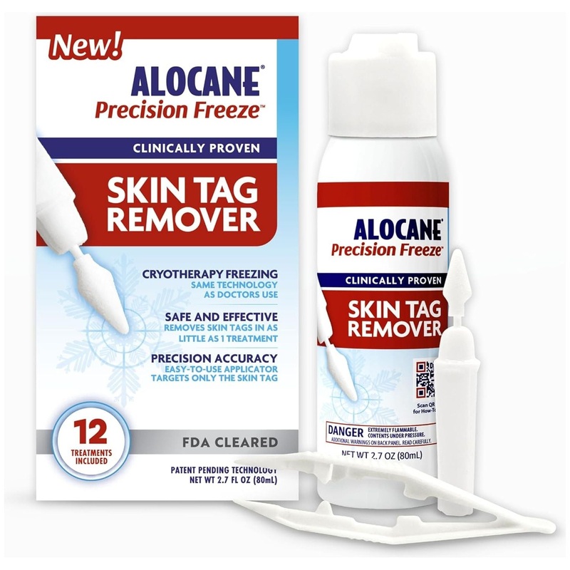 ALOCANE Precision Freeze Skin Tag Remover  80ml | FDA-Cleared Cryotherapy for Safe At-Home Skin Tag Removal