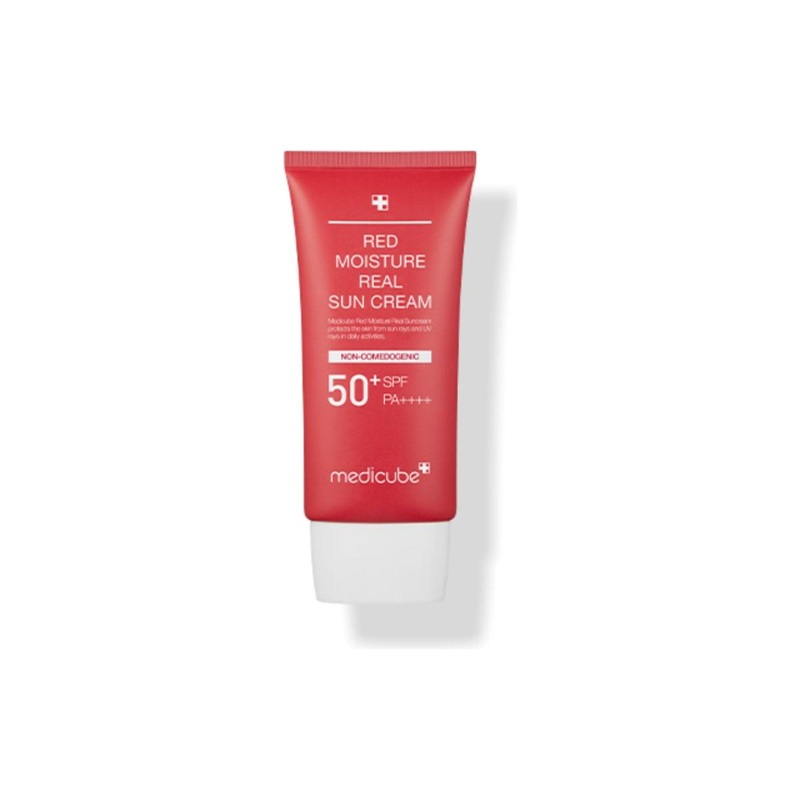 medicube Red Moisture Real Sun Cream 50ml | Lightweight, Hydrating SPF for Sensitive Skin