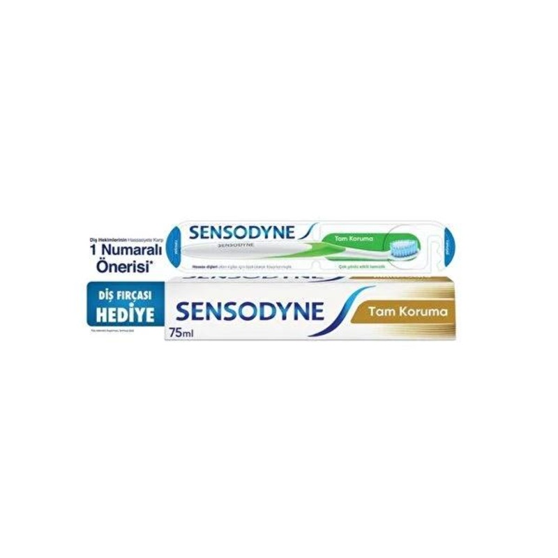 Sensodyne Toothpaste and Toothbrush Set for Sensitive Teeth – 75ml with Soft Bristles, Fluoride Protection