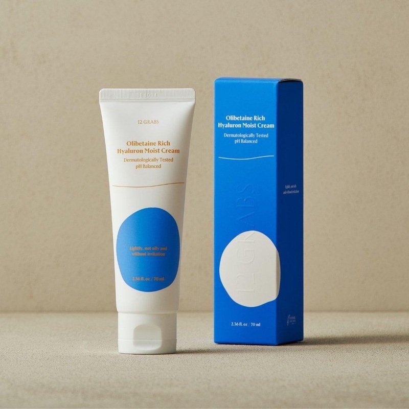 12GRABS Olibetaine Rich Hyaluron Moist Cream  70ml | Deep Hydration & Dual-Action Care