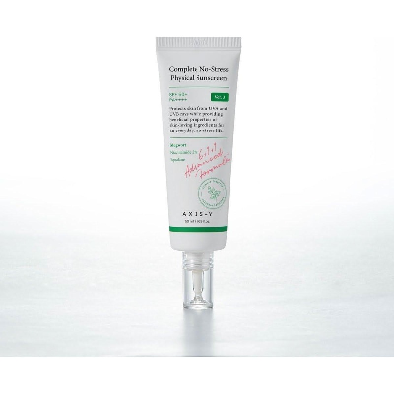 AXIS-Y Complete No-Stress Physical Sunscreen V.3  50ml | Broad-Spectrum UV Protection & Skin Barrier Care