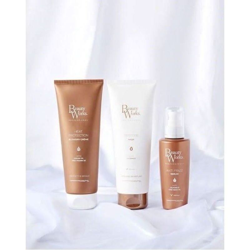 Beauty Works Restore & Replenish Gift Set | Ultimate Hair Therapy for Silky, Healthy Locks