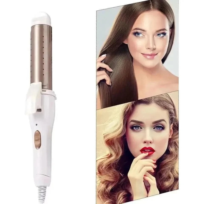 Big Volume 2-in-1 Hair Curler & Straightener – Versatile Styling Roller Too