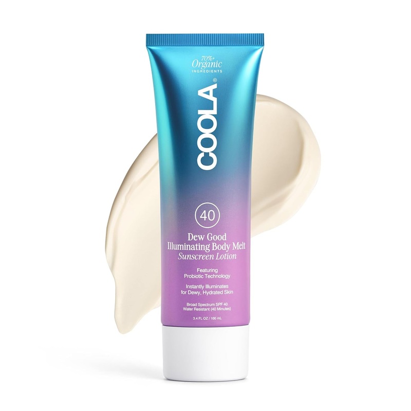 COOLA Dew Good Illuminating Body Melt SPF 40  147ml | Glowing Hydration Meets High SPF Protection Body