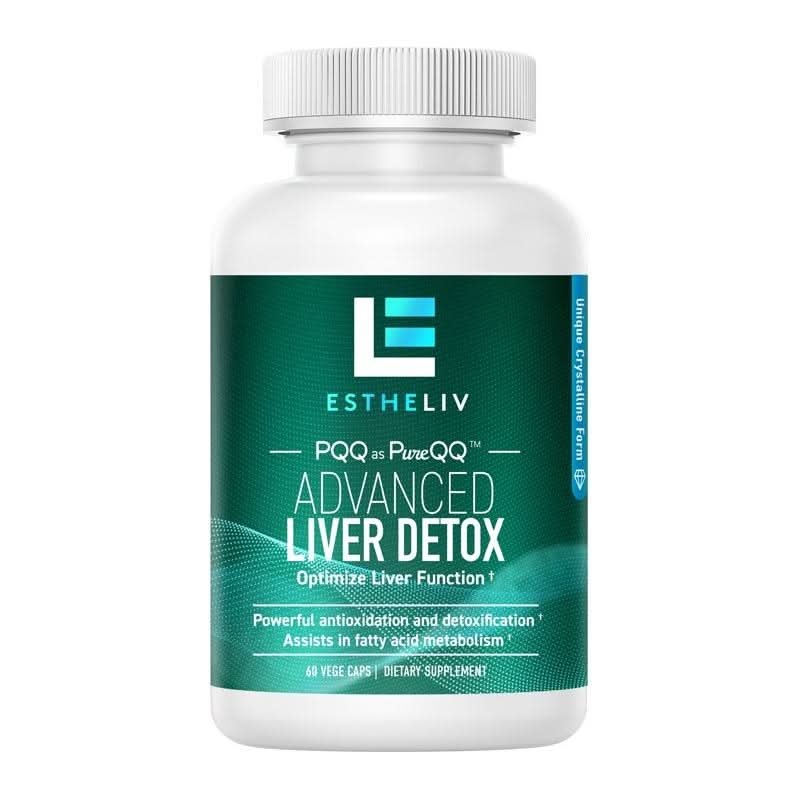 ESTHELIV Advanced Liver Detox Vegetarian Capsules | Liver Support & Detoxification 1 Unit