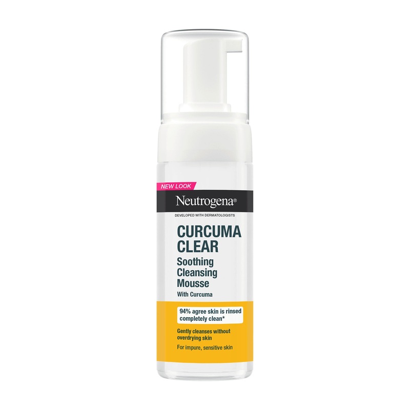 Neutrogena Curcuma Clear soothing cleansing mousse, 150 mL