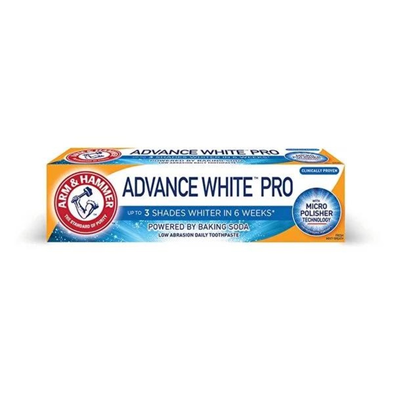 Arm & Hammer Advance White Pro: Teeth Whitening Toothpaste | Baking Soda Formula for Deep Cleaning, Stain Removal & Fresh Breath