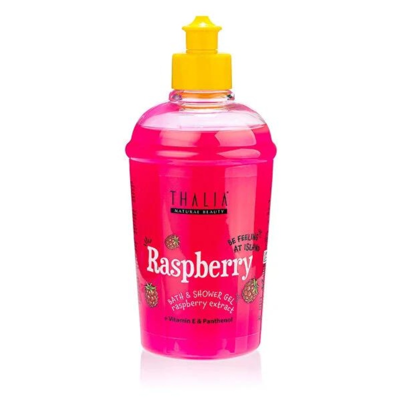 Thalia Raspberry Shower Gel – Vitamin-Rich, Paraben-Free Body Wash for Natural Skincare – 13.53 fl oz