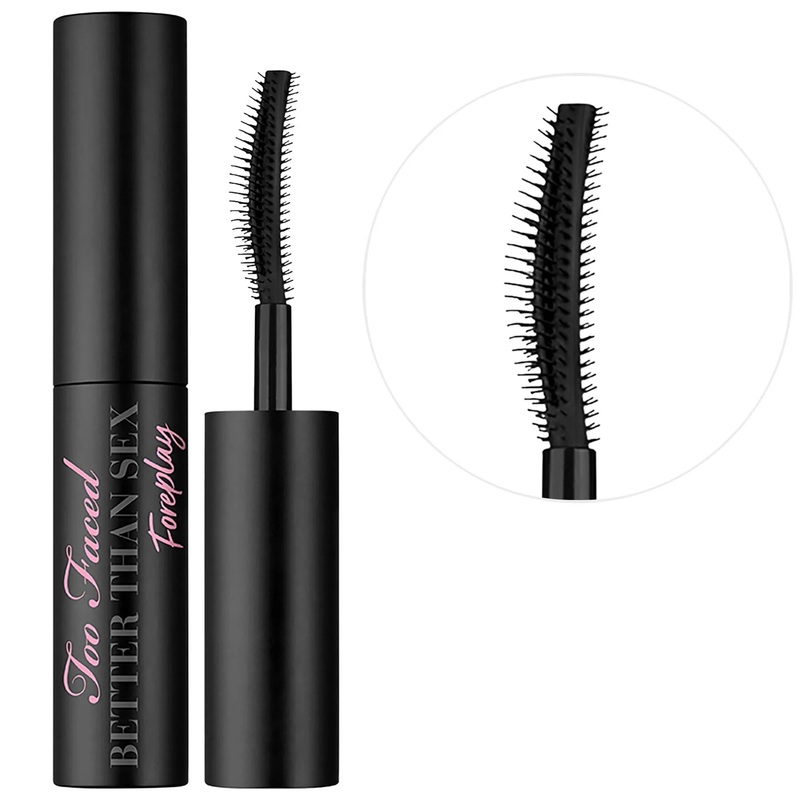 Too Faced Mini Better Than Sex Foreplay Mascara Primer: Nourishing Lash Base for Extreme Volume, Length & Curl – Cruelty & Paraben-Free.