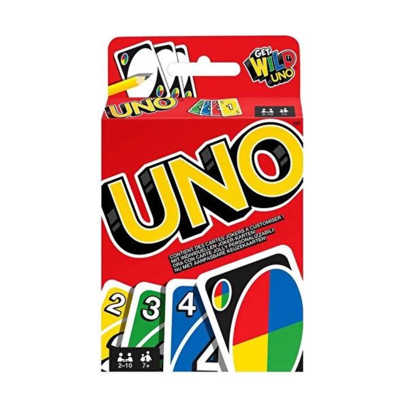 UNO Card Game – Family-Friendly Entertainment for 2-10 Players with Customizable Joker Cards
