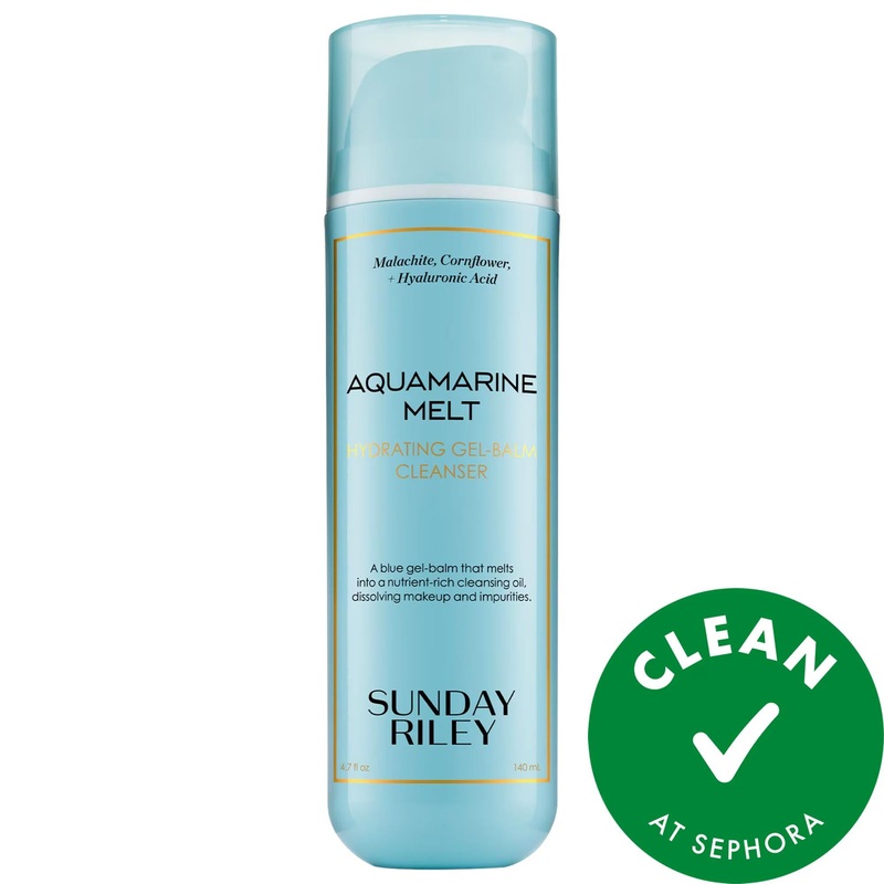 Aquamarine Melt: Hydrating Gel-Balm Cleanser – Vegan, Cruelty-Free, Deeply Hydrating Hyaluronic Acid Face Wash for Dry, Dull Skin – Glass Skin Effect