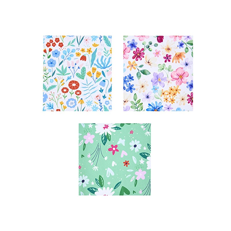 Benri Patterned Microfiber Cleaning Cloth 3-Piece Set | Decorative, Quick Drying & Absorbent for Kitchen & Bathroom