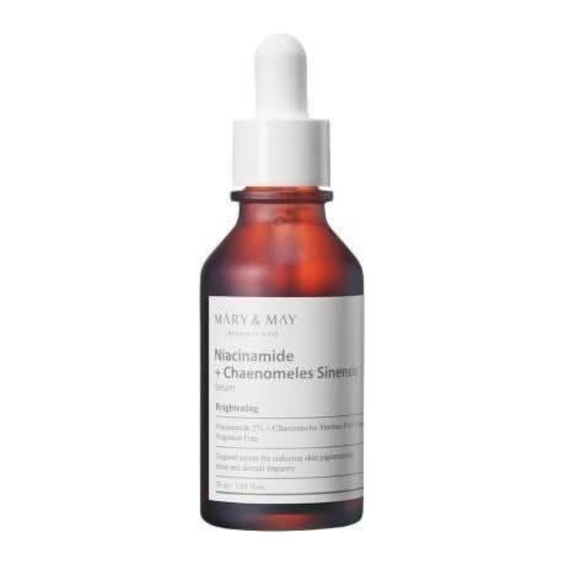 MARY & MAY Niacinamide + Chaenomeles Sinensis Serum  30ml | Brightening Serum for Uneven Skin Tone & Pigmentation