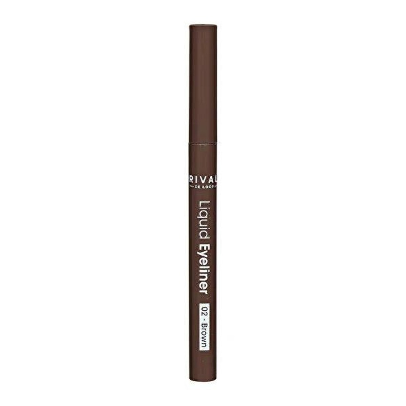 Rival de Loop Likid Eyeliner – Brown Liquid Eyeliner for Precise Eye Makeup – No:02
