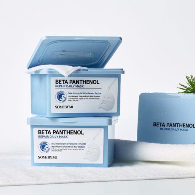 Some By Mi Beta Panthenol Repair Daily Mask  30 Sheets | Soothing, Hydrating & Skin Barrier Repair