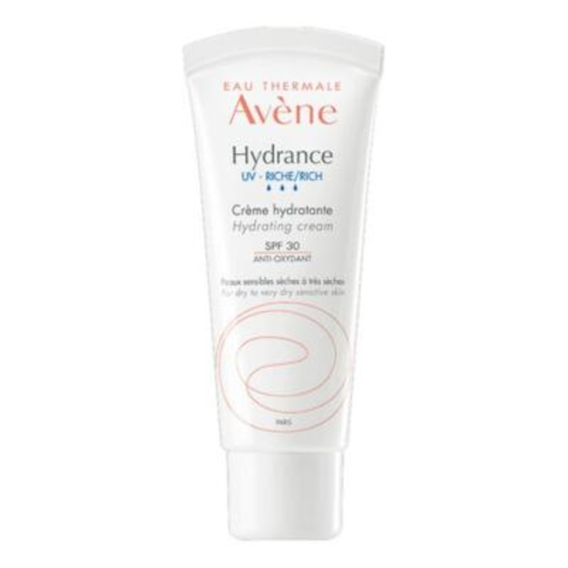 Avene Hydrance UV-Rich Moisturizing Cream SPF 30 – Hydrating, Non-Greasy, Sun Protection for Dry Skin