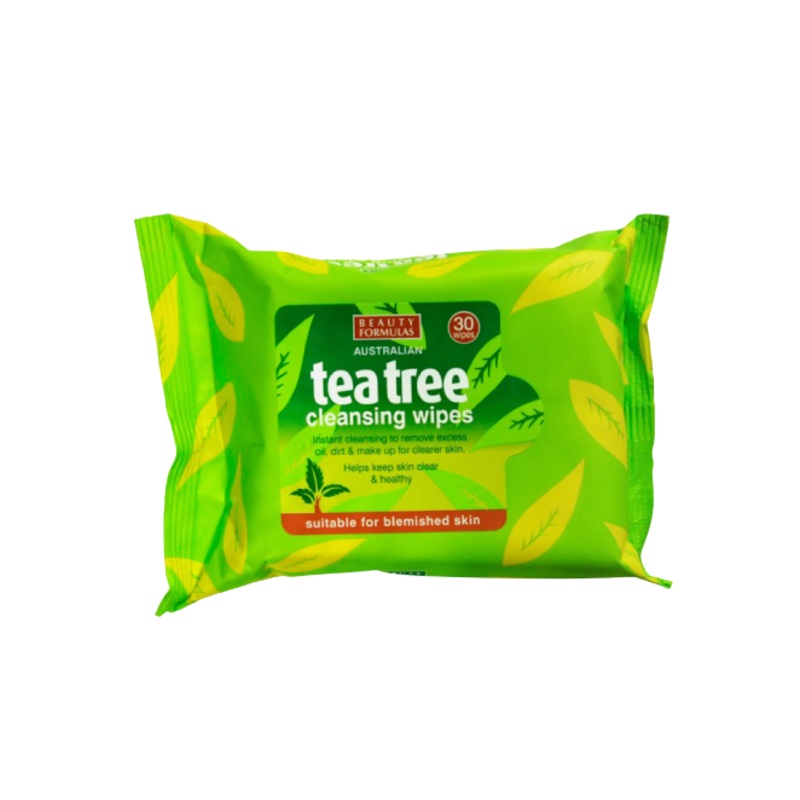 Beauty Formulas Tea Tree Cleansing Wipes