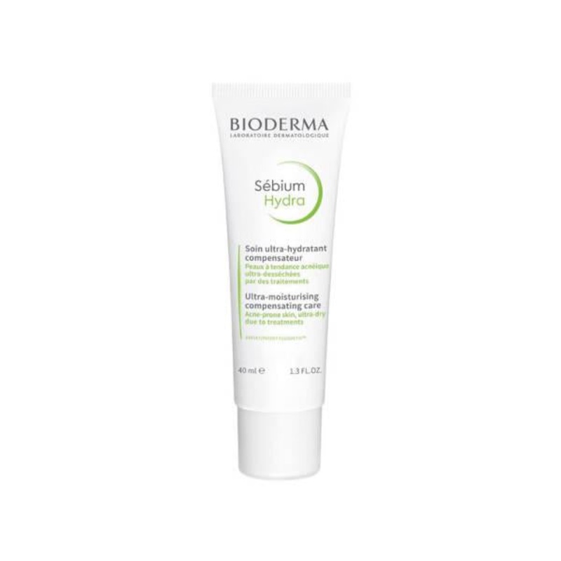 Bioderma Sebium Hydra: Intense Hydration Facial Moisturizer for Oily, Acne-Prone & Irritated Skin | Non-Comedogenic, Skin Barrier Repair