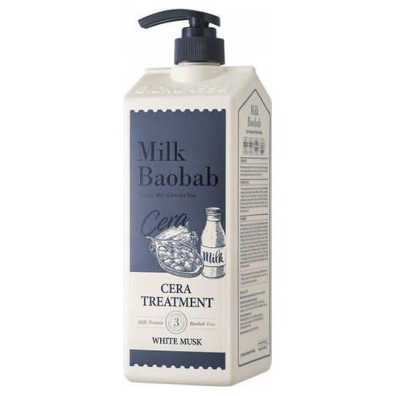 BIOKLASSE MILK BAOBAB Hair Cera Treatment  White Musk  500ml | Deep Repair with Ceramide & Long-Lasting Musk Fragrance