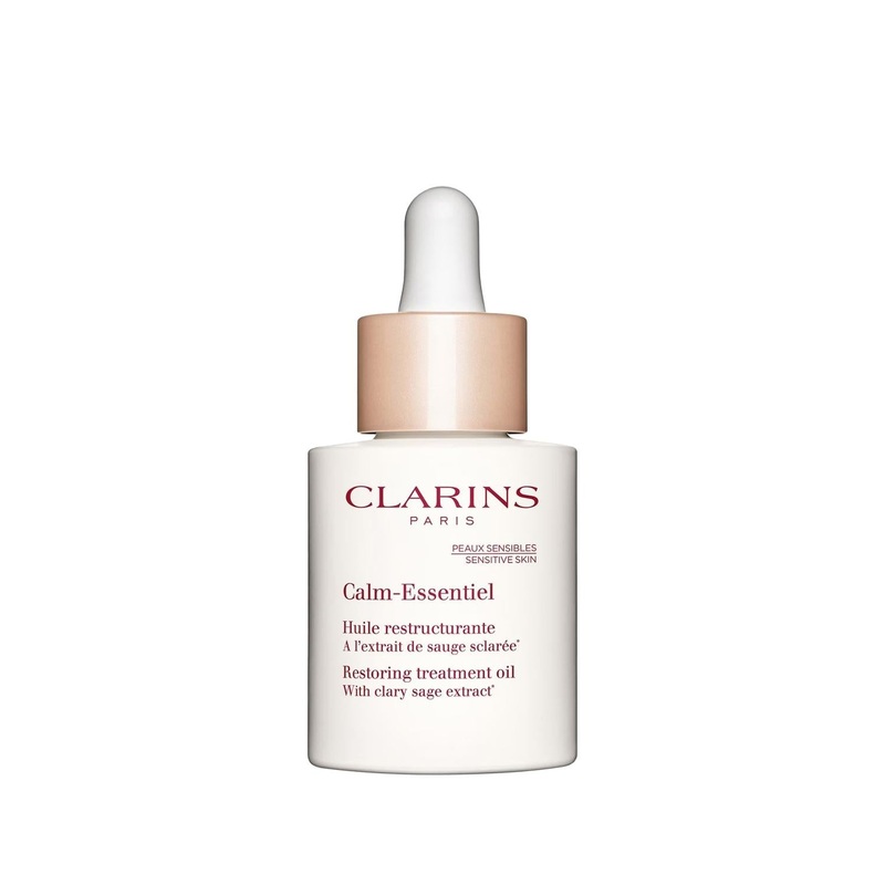 Clarins Calm Essentiel: Rejuvenating Anti-Aging Facial Oil – 30ml – Wrinkle Reduction & Sensitive Skin Treatment
